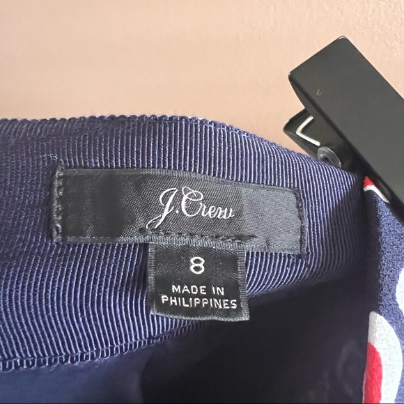 J. Crew Pleated Heart Print Skirt Size 8 - Picture 11 of 12